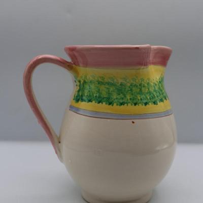 Italian Ceramic Hand painted Pitcher