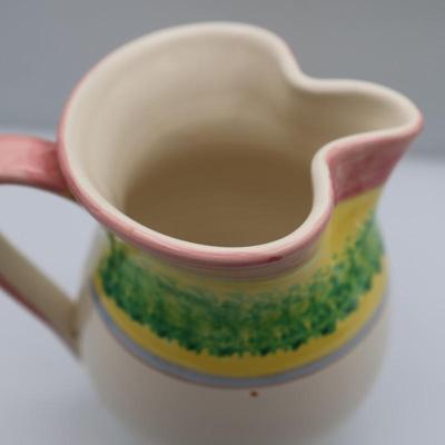 Italian Ceramic Hand painted Pitcher
