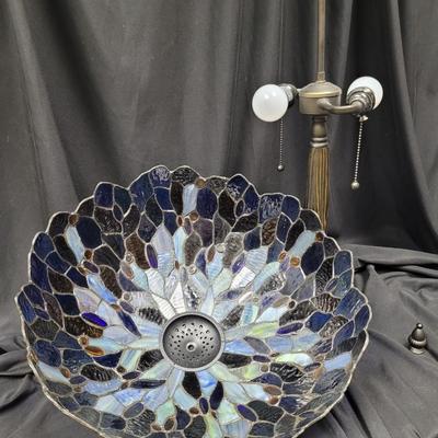 Vintage Stained Glass Lamp