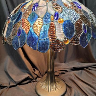 Vintage Stained Glass Lamp