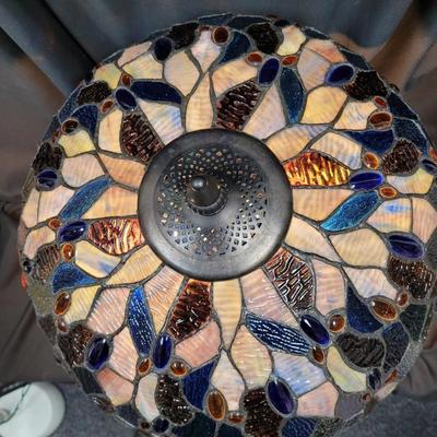 Vintage Stained Glass Lamp