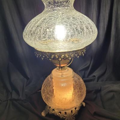 Electric Crackle Glass Lamp