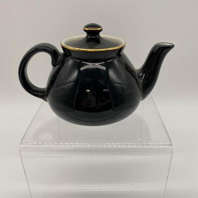 Hall Vintage Teapot with gold accents