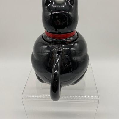 Black Cat Staffordshire Teapot