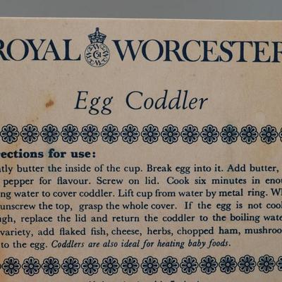 Royal Worcester Egg Coddler in Original Box