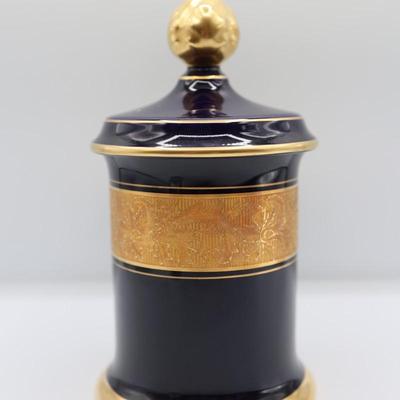 Lindner Cobalt Blue Porcelain Canister