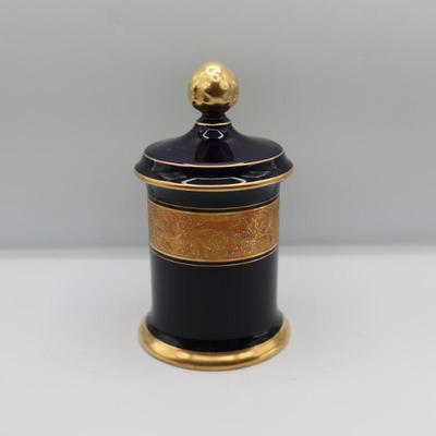 Lindner Cobalt Blue Porcelain Canister