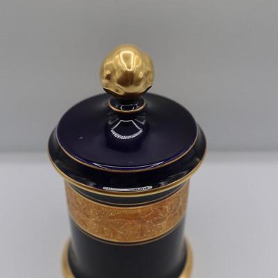 Lindner Cobalt Blue Porcelain Canister
