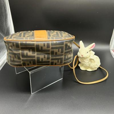 Vintage Fendi Zucca Logo Crossbody Bag