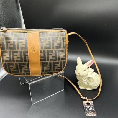 Vintage Fendi Zucca Logo Crossbody Bag