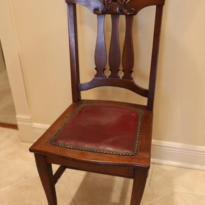 Victorian Northwind Face Carved Oak Accent Chair (See Details)