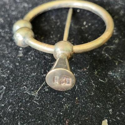 Celtic Sterling Pennanular Cloak Brooch