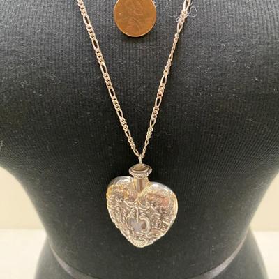 Sterling Perfume Pendant