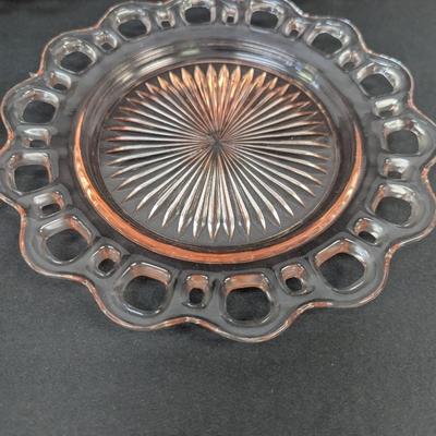 13 Pieces Old Colony Lace Edge Open Lace Hocking Glass