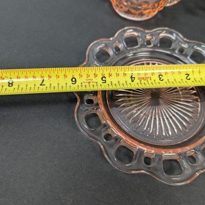 13 Pieces Old Colony Lace Edge Open Lace Hocking Glass