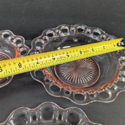 13 Pieces Old Colony Lace Edge Open Lace Hocking Glass