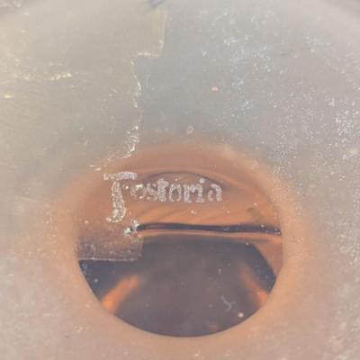 Fostoria Captiva Shell Pink Goblets Marked