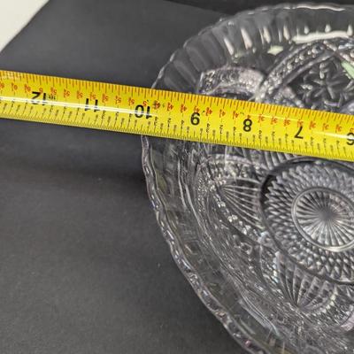 Flower Medallion Large Bowl & Purple Flower Platter