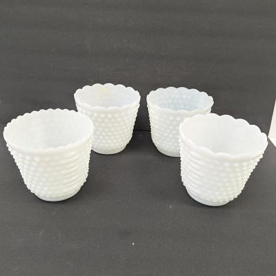 Milk Glass Fire King Oven Ware Pots #47