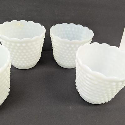 Milk Glass Fire King Oven Ware Pots #47