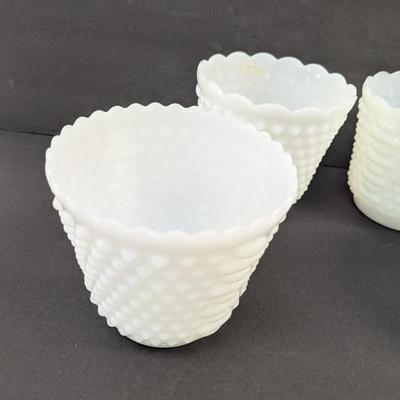 Milk Glass Fire King Oven Ware Pots #47