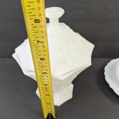 Octagon Anchor Hocking Candy Dish Butter Dish Planter #48