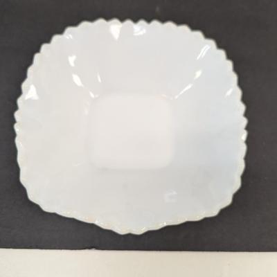 Octagon Anchor Hocking Candy Dish Butter Dish Planter #48