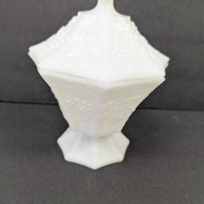 Octagon Anchor Hocking Candy Dish Butter Dish Planter #48