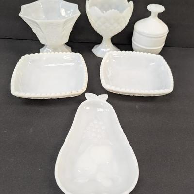 NAPCO Vase Pedestal Bowl Candy Dishes Pear Plate #49