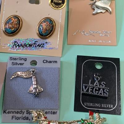 Mixed Jewelry Lot Carded & Holiday Pieces