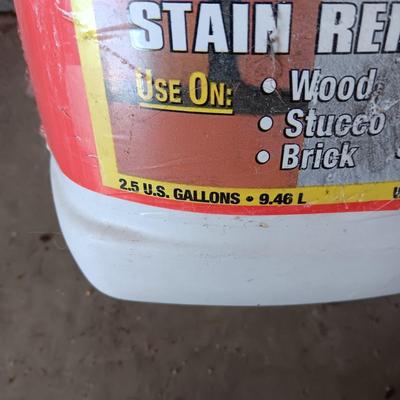 PAINTING SUPPLIES, BEHR 2.5 GALLON DECK AND MILDEW STAIN REMOVER & PAINT THINNER