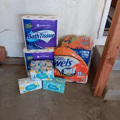 BATH TISSUE, KLEENEX AND PAPER TOWELS