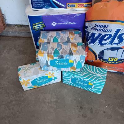 BATH TISSUE, KLEENEX AND PAPER TOWELS