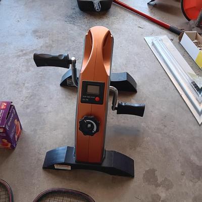 HIKING STICKS, MARCY CARDIO MINI CYCLE, RACQUETBALL AND SHAKE WEIGHT