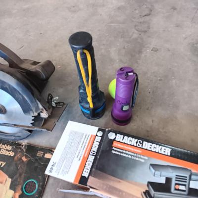 CIRCULAR SAW, SANDER, GLUE GUN, EXTENSION CORDS AND MORE
