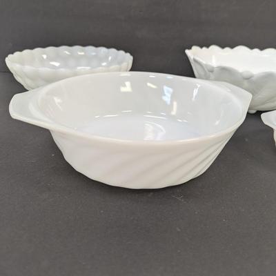 Milk Glass Serving Bowls