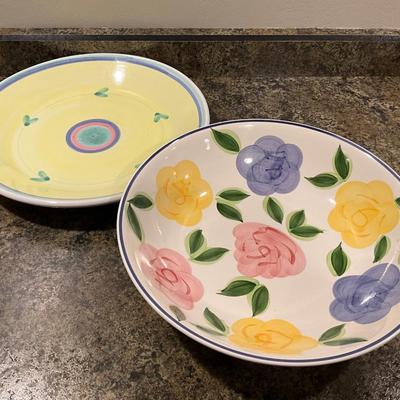 Tabletops Unlimited Flora Di Roma Pasta serving bowls