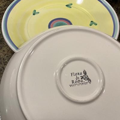 Tabletops Unlimited Flora Di Roma Pasta serving bowls
