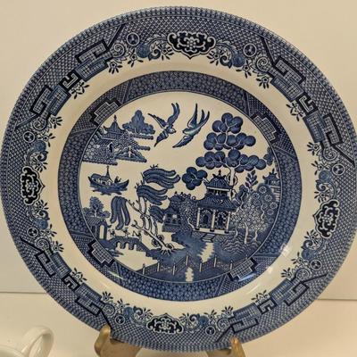 24 Pieces Of Churchill Blue Willow England Dishes Set Of 8 Choice 1