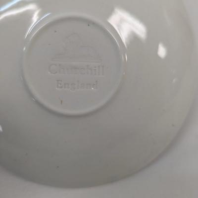 24 Pieces Of Churchill Blue Willow England Dishes Set Of 8 Choice 1