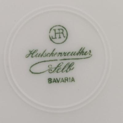 Reinhold Schlegelmilch RS Germany Floral Plate Oscar & Edgar Gutherz O & EG Royal Austria Plate Hand Painted Fan Crest Japan Plates