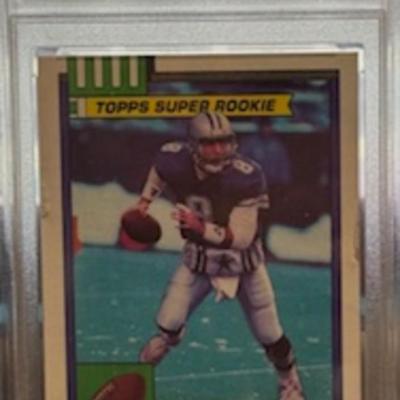 1990 Topps Troy Aikman Rookie Card VG 3