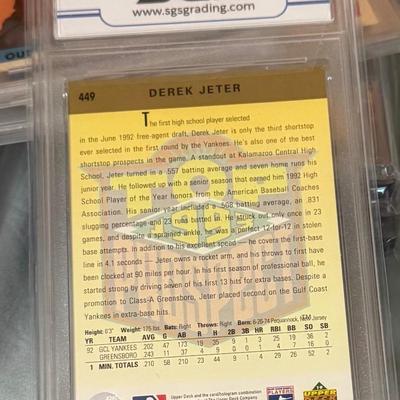 1993 Upper Deck Derek Jeter Card NM 7 Rookie