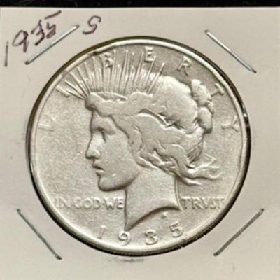 1935 S Peace Dollar