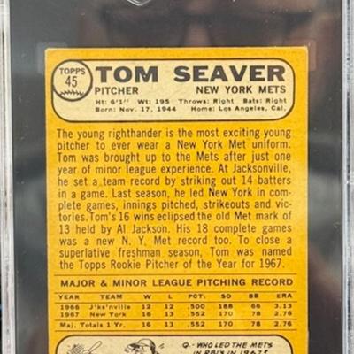 1968 Topps Tom Seaver Rookie Card VG 3.5