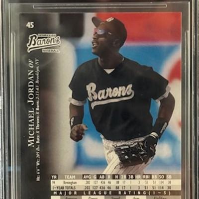 1995 Upper Deck Michael Jordan Baseball Rookie Card 9 MT