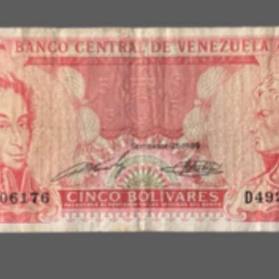 1989 Venezuela 5 Bolivares