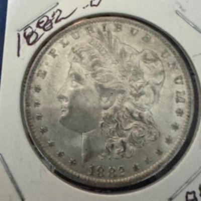 1882 O Morgan Silver Dollar