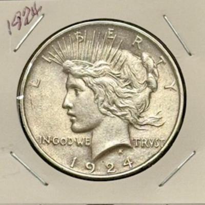 1924 Peace Dollar 