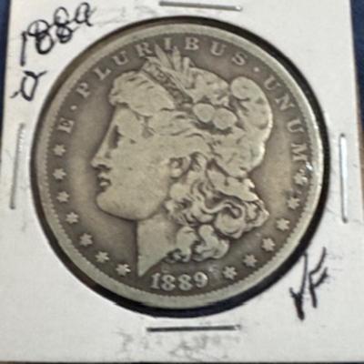 1889 O Morgan Silver Dollar